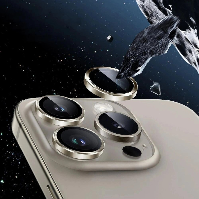 Tech-Protect Camring Fit+ fotoaparato objektyvo apsauga, skirta Apple iPhone 14 Pro / 14 Pro Max / 15 Pro / 15 Pro Max / 16 Pro / 16 Pro Max / 17 Pro / 17 Pro Max, juoda