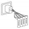 Verbatim 30250 USB-C įkraunamos Li-ion AAA baterijos, 500 mAh (4 vnt.)