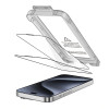 Tech-Protect Quick Set+ grūdintas stiklas Apple iPhone 15 Pro (2 vnt.), juodas