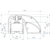 CDVI P300EVO elektromagnetinė durų profilio spyna 400 mm, 300 kg, su kontrole (52870)