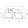 CDVI P300EVO elektromagnetinė durų profilio spyna 400 mm, 300 kg, su kontrole (52870)