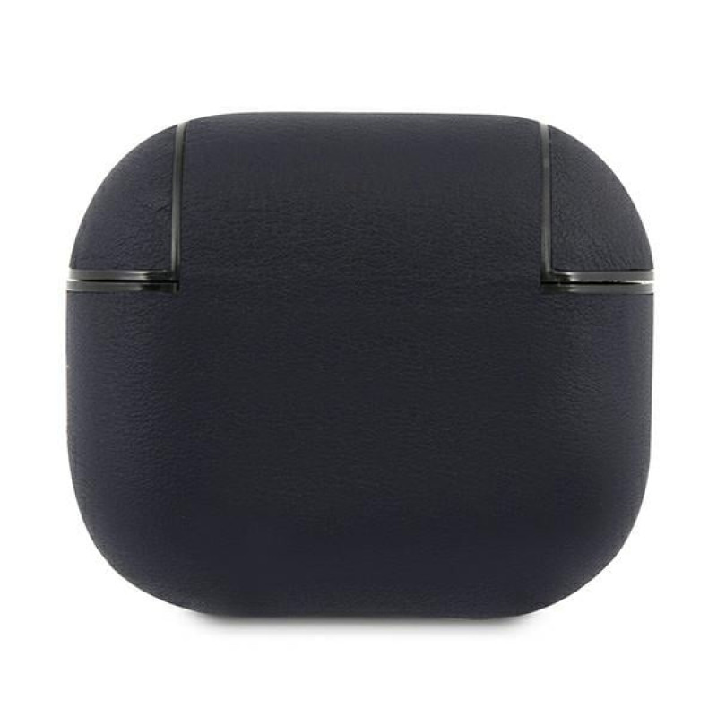 BMW BMA3SSLNA Genuine Leather Silver Logo Cover Apple AirPods 3 ausinei, navy