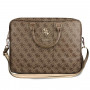 Guess 4G Uptown nešiojamojo kompiuterio krepšys, 15 colių, rudas (Guess GUCB15G4GFBR)