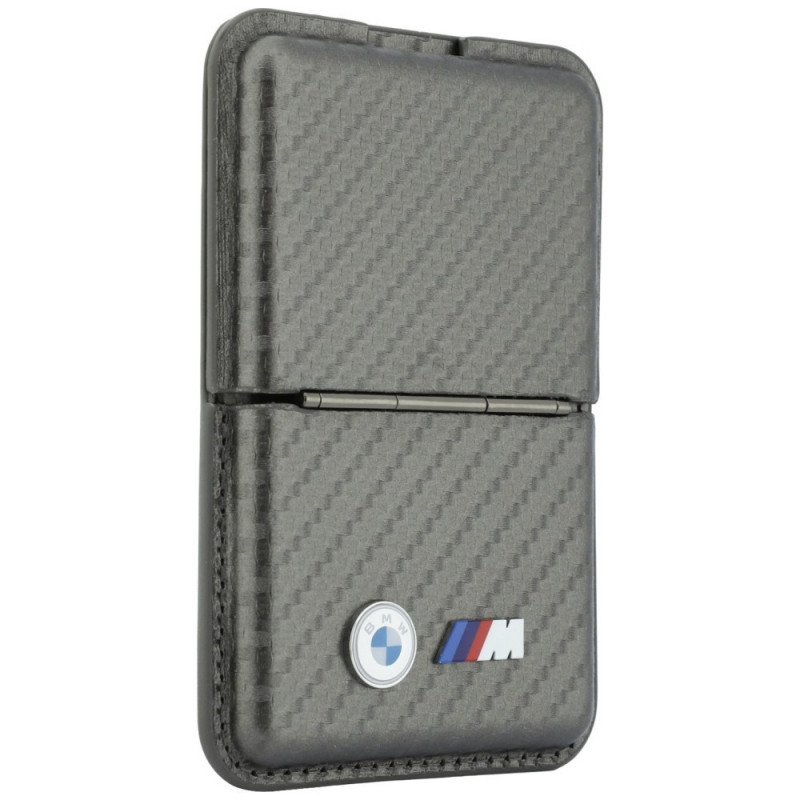 BMW M Carbon Metal Logos MagSafe piniginė, antracitinė