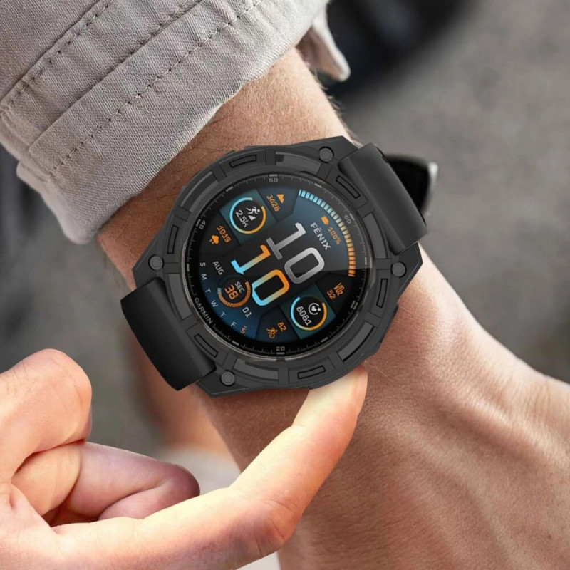 Tech-Protect Defense Air Tech-Protect dėklas suderinamas su Garmin Fenix 7X / 7X Pro, juodas