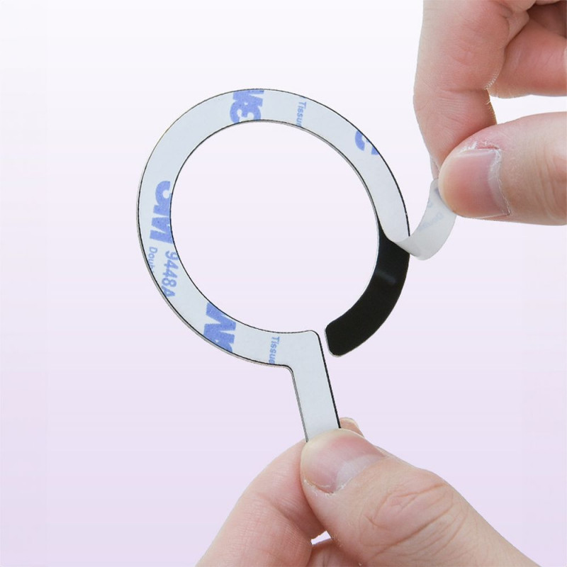 Tech-Protect MetalRing MagSafe plokštelės, juoda ir sidabrinė (2 vnt.)