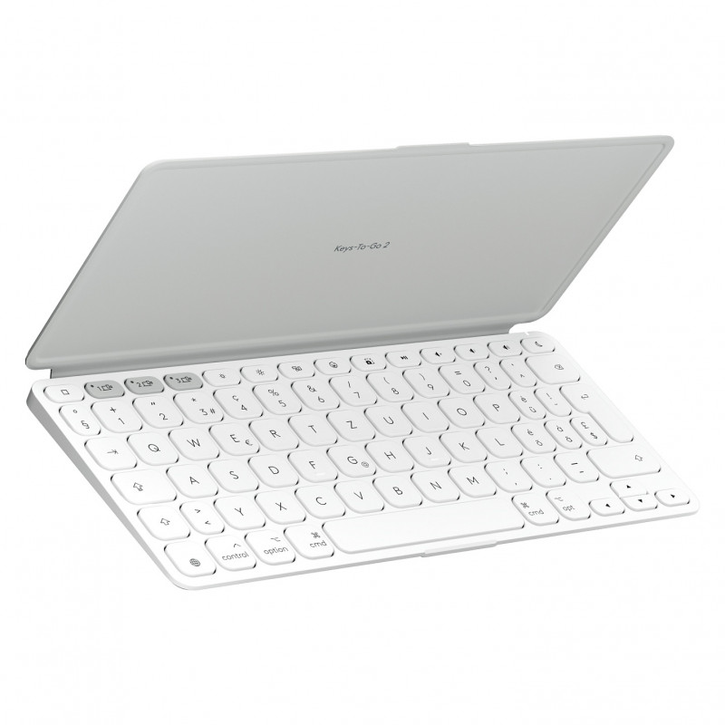 Logitech Keys-To-Go 2 klaviatūra iPad (920-013009), Pale Grey, šveicariška išdėstymas