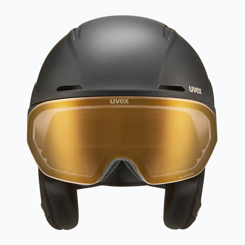 UVEX Ultimate Horizon MIPS slidinėjimo šalmas, juodas matinis