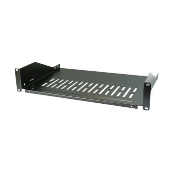 EFB Elektronik 691650TS.2A 19" 2U serverinės spintos lentyna, gylis 300 mm, keliamoji galia 22 kg, RAL 9005, juoda
