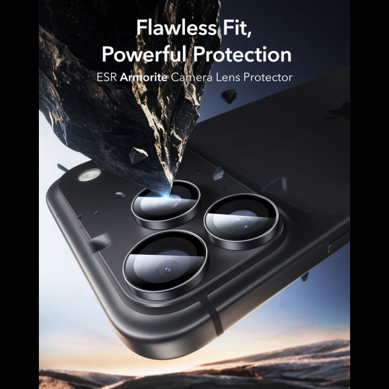 ESR Armorite fotoaparato objektyvo apsauga Apple iPhone 18 Pro / 18 Pro Max, juoda