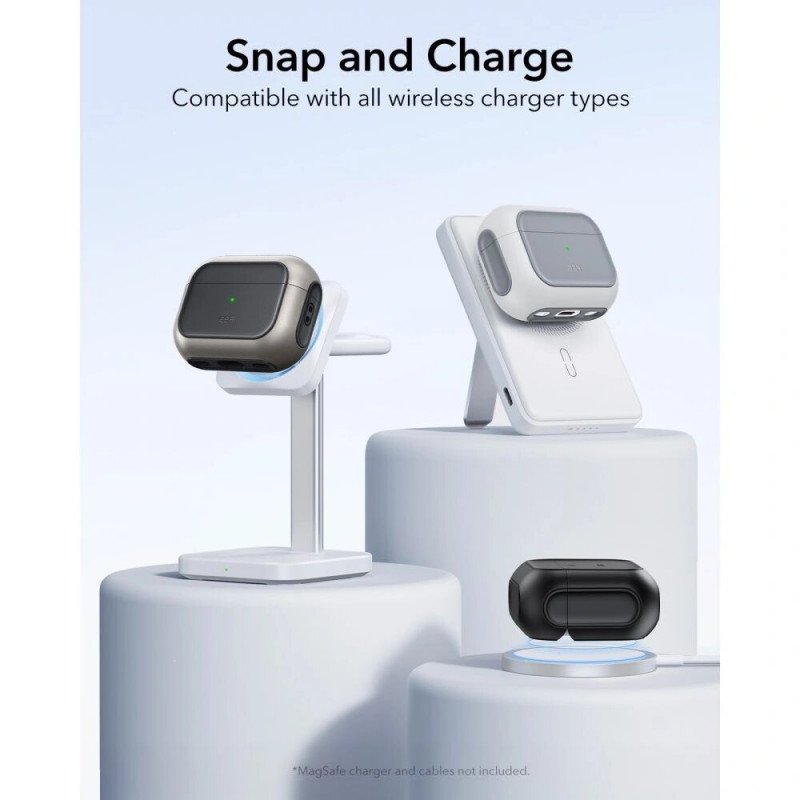 ESR Orbit HaloLock MagSafe dėklas Apple AirPods Pro 3, juodas