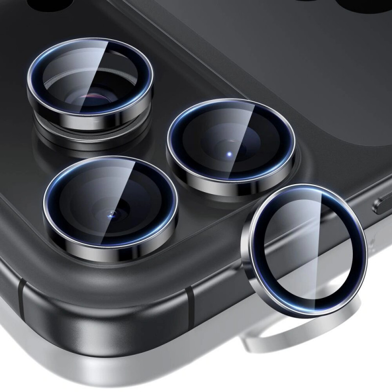 ESR Armorite fotoaparato objektyvo apsauga, juoda, skirta Apple iPhone 14 Pro / 14 Pro Max / 15 Pro / 15 Pro Max / 16 Pro / 16 Pro Max / 17 Pro / 17 Pro Max (ESR931)