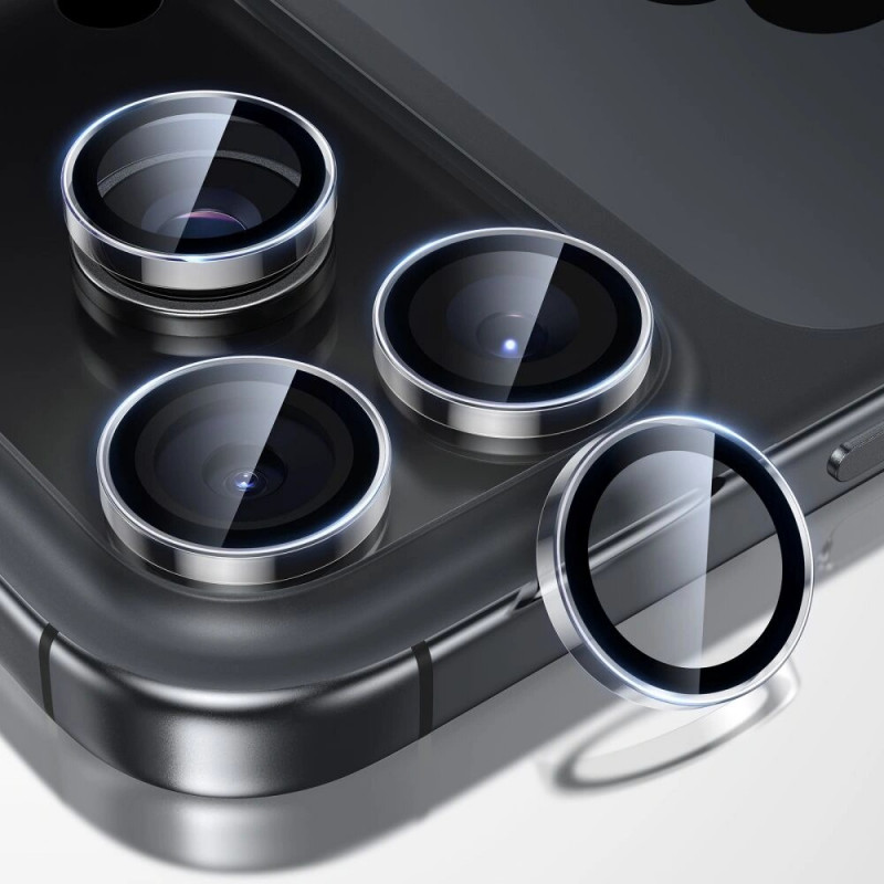 ESR Armorite fotoaparato objektyvo apsauga, skirta Apple iPhone 14 Pro / 14 Pro Max / 15 Pro / 15 Pro Max / 16 Pro / 16 Pro Max / 17 Pro / 17 Pro Max, permatoma (ESR932)