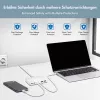 LogiLink PA0418 stalinis įkroviklis, 100 W, GaN, 6 lizdai, 2x USB-A (QC), 4x USB-C (PD), baltas