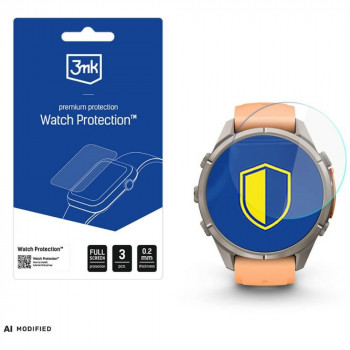 3MK FlexibleGlass Watch apsauginė plėvelė, skirta Garmin Fenix 9 Pro 43 mm