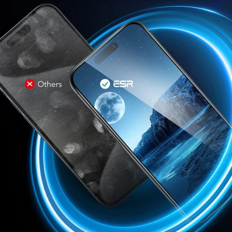 ESR grūdintas stiklas Apple iPhone 16, permatomas (2 vnt.)