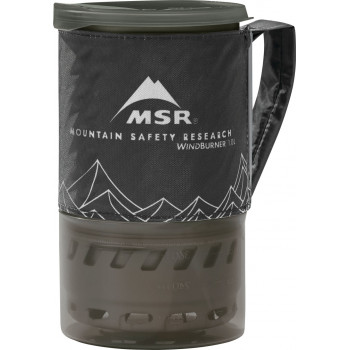 MSR Windburner Personal Stove System 1L viryklės sistema, juoda
