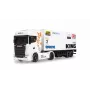Amewi Mini-Scania 730 S su dėžiniu priekabos puspriekabiu 1:64 RTR, baltas (22784)