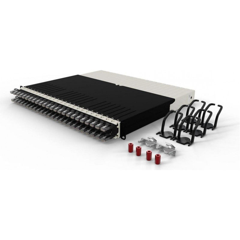 Patchbox .one 8RU UTP komutacinė panelė, juoda (PONEX8UTPBK)
