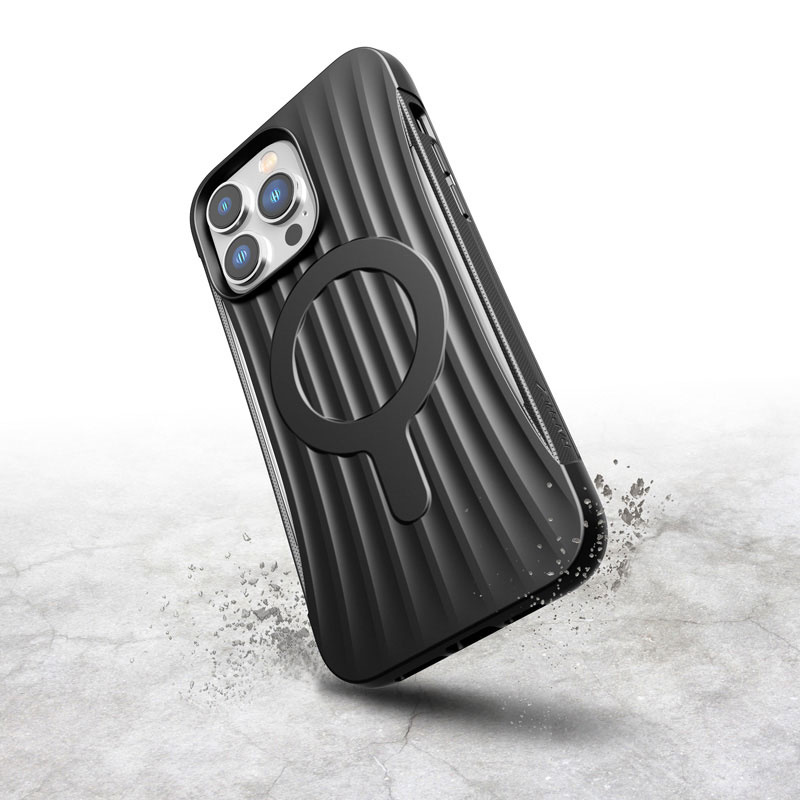X-Doria Raptic Clutch MagSafe dėklas XDR224, skirtas Apple iPhone 14 Pro Max, juodas