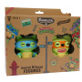 P.m.i. Kids World Fuggler S2 Swap & Style figūrėlių rinkinys – 2 vnt. (Leonardo ir Michelangelo)