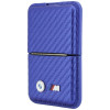 BMW M Carbon Metal Logos MagSafe piniginė, mėlyna