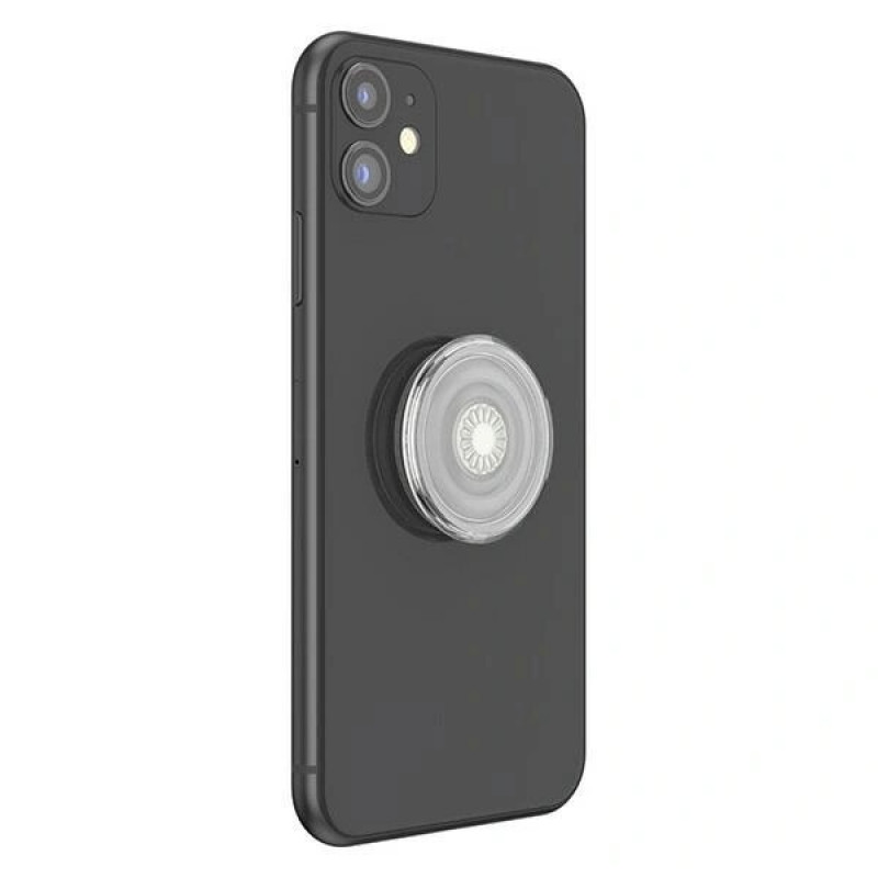 PopSockets PopGrip Clear POP527 telefonų laikiklis ir stovas, permatomas