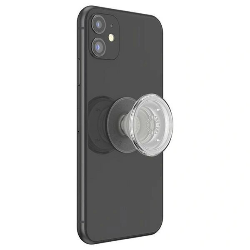 PopSockets PopGrip Clear POP527 telefonų laikiklis ir stovas, permatomas