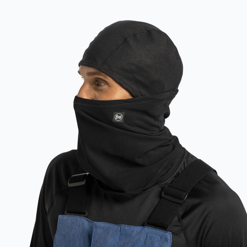 BUFF Tech Fleece Hinged Balaclava juodos spalvos