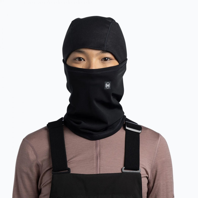 BUFF Tech Fleece Hinged Balaclava juodos spalvos