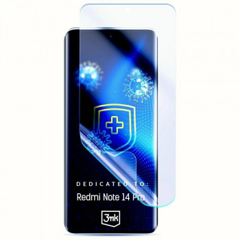 3MK SilverProtection+ antimikrobinė ekrano apsauginė plėvelė, skirta Xiaomi Redmi Note 14 Pro