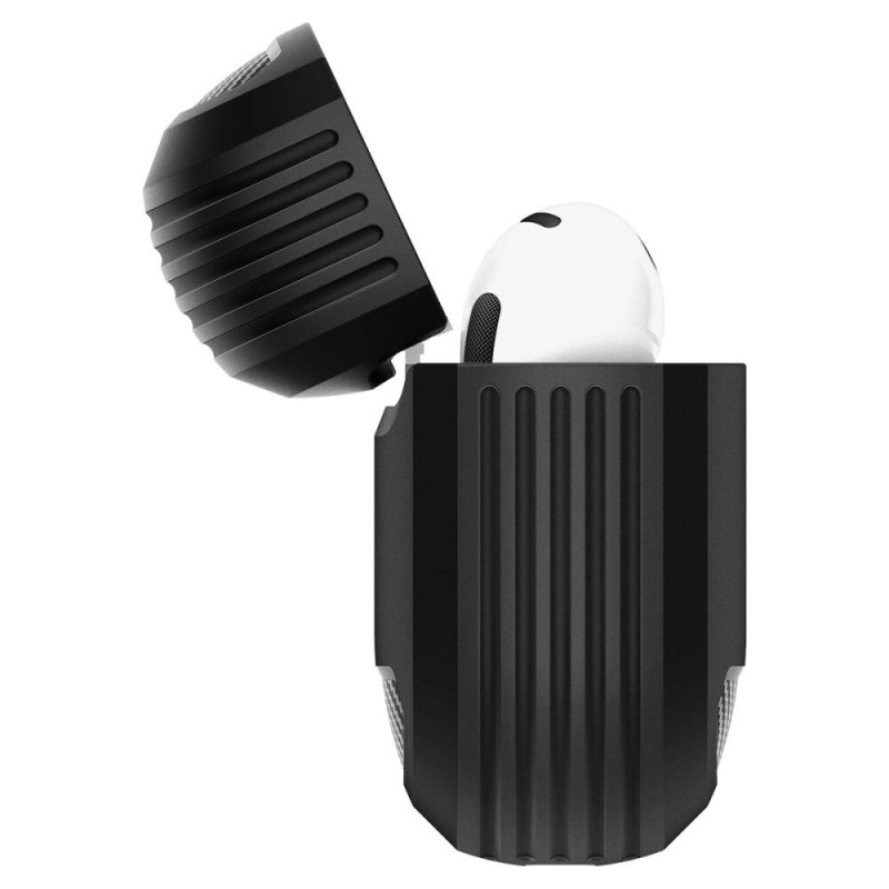 Spigen Rugged Armor dėklas Apple AirPods 4, matte black