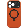 UNIQ Elix 360 Rotating Kickstand dėklas, skirtas Apple iPhone 18 Pro Max / 17 Pro Max, oranžinis