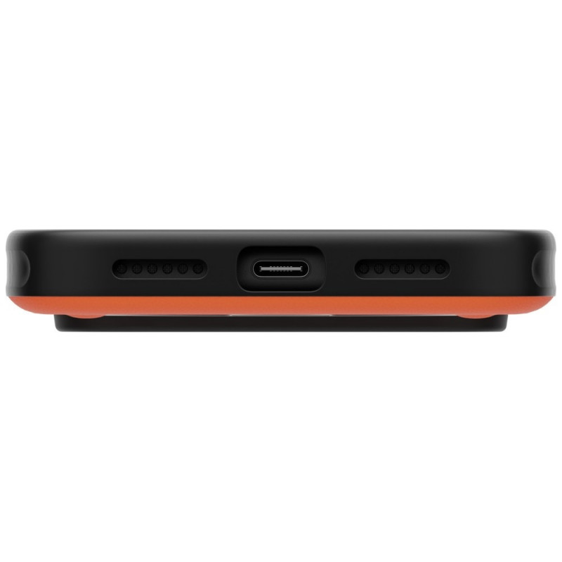 UNIQ Elix 360 Rotating Kickstand dėklas, skirtas Apple iPhone 18 Pro Max / 17 Pro Max, oranžinis