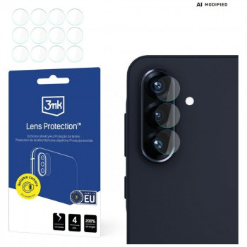 3MK Lens Protection hibridinio stiklo fotoaparato objektyvo apsauga, skirta Samsung Galaxy A36 (4 vnt.)