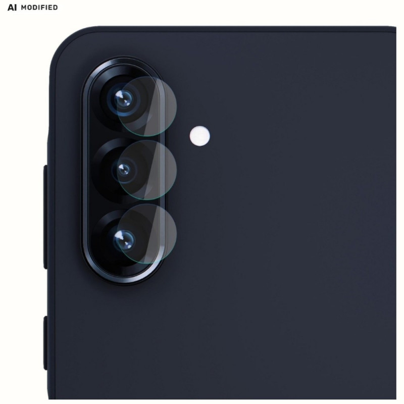 3MK Lens Protection hibridinio stiklo fotoaparato objektyvo apsauga, skirta Samsung Galaxy A36 (4 vnt.)
