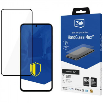 3MK HardGlass Max grūdintas stiklas, skirta Samsung Galaxy S25+, juodas