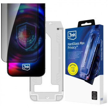3MK HardGlass Max Privacy privatumo grūdintas stiklas su aplikatoriumi, skirtas Samsung Galaxy S26+, juodas
