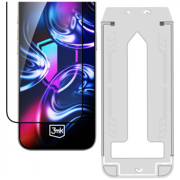 3MK HardGlass Max grūdintas stiklas su aplikatoriumi, skirtas Samsung Galaxy S26, juodas