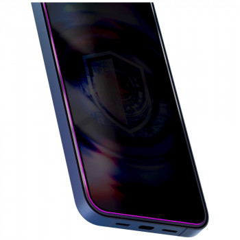 3MK HardGlass Max Privacy privatumą užtikrinantis grūdintas stiklas su aplikatoriumi, skirtas Samsung Galaxy S25 Edge, juodas