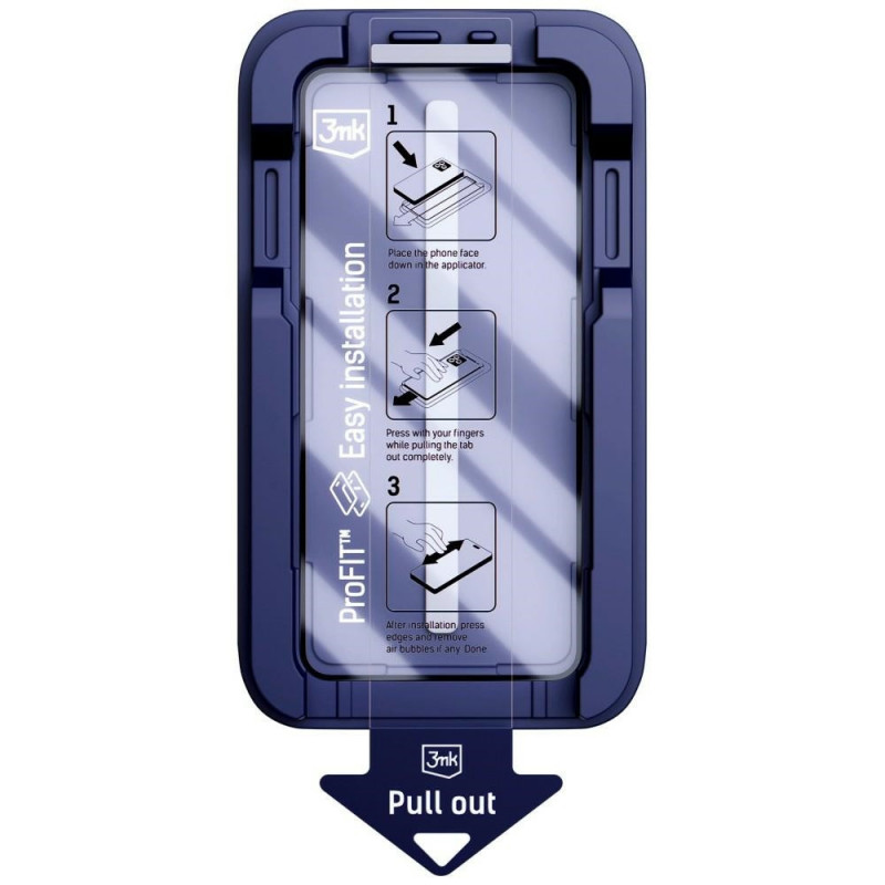 3MK HardGlass Max grūdintas stiklas su aplikatoriumi, skirtas Apple iPhone 16 Pro / 17, juodas