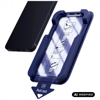 3MK HardGlass Max grūdintas stiklas, skirta Apple iPhone 15 Pro, juodas