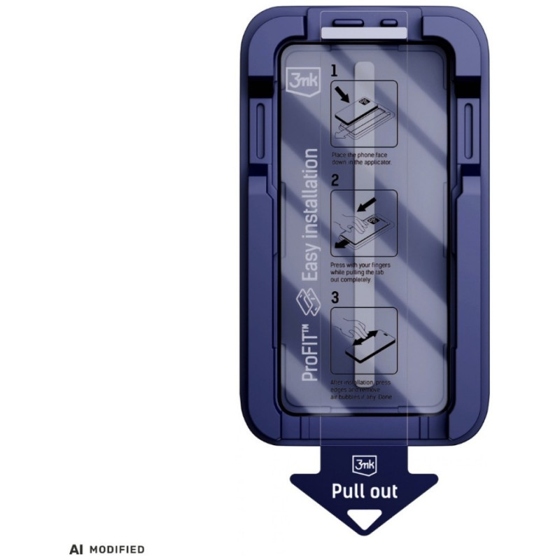 3MK HardGlass Max Privacy grūdintas stiklas su aplikatoriumi, skirtas Google Pixel 10A, juodas
