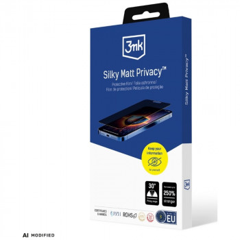 3MK Silky Matt Privacy matinė privatumo ekrano plėvelė Motorola Edge 50 Neo