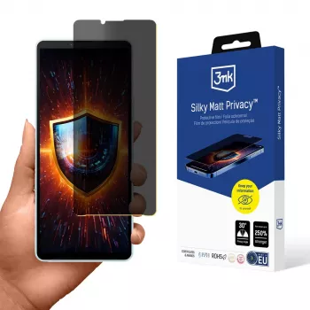 3MK Silky Matt Privacy matinė privatumo ekrano plėvelė Sony Xperia 10 VI