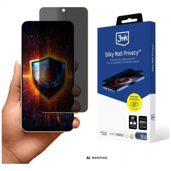 3MK Silky Matt Privacy Samsung Galaxy S24 FE matinė privatumo ekrano plėvelė