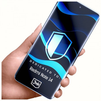 3MK FlexibleGlass hibridinio stiklo ekrano apsauga Xiaomi Redmi Note 14 4G