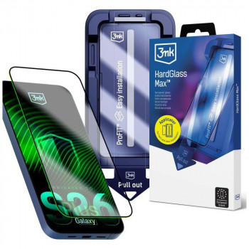 3MK HardGlass Max grūdintas stiklas, skirtas Samsung Galaxy S26+, permatomas