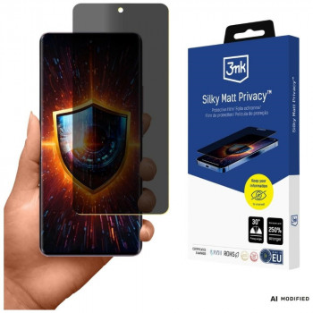 3MK Silky Matt Privacy matinė privatumo ekrano apsauginė plėvelė, skirta Realme 14 Pro