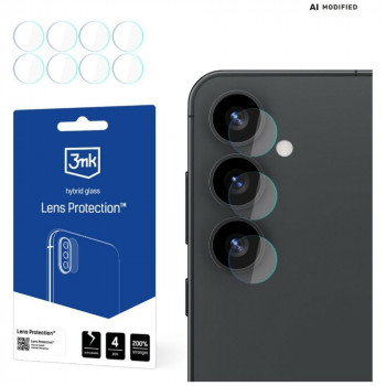 3MK Lens Protection hibridinio stiklo fotoaparato objektyvo apsauga Samsung Galaxy S25 (4 vnt.)